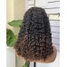 Ombre 5x5 Glueless Double Drawn Burmese Curl Transparent Lace Closure Wig